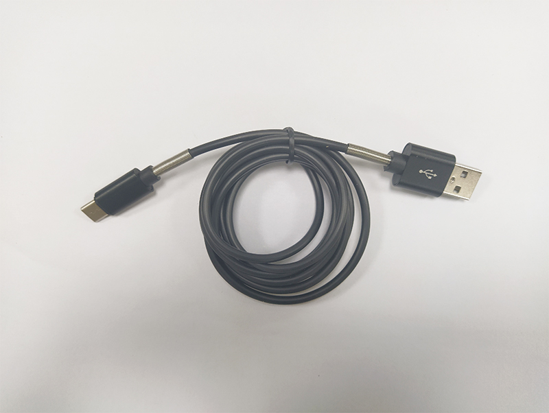 4芯半彈簧USB/Type-C數據線，PVC數據線生產廠家
