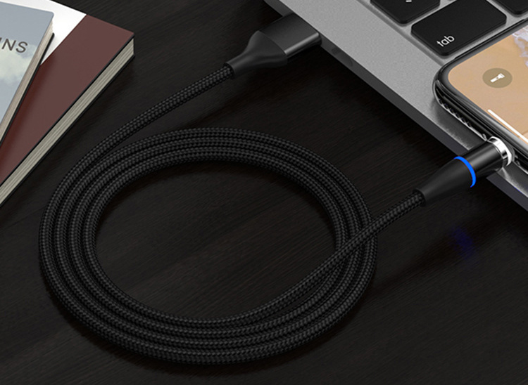 尼龍編織磁吸數(shù)據(jù)線，5A大電流，可傳輸數(shù)據(jù)